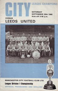 Manchester City v Leeds United 1968/69