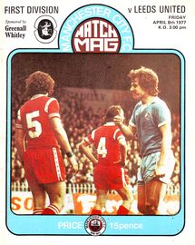 Manchester City v Leeds United 1976/77