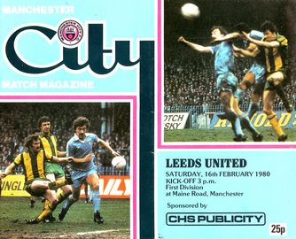 Manchester City v Leeds United  1979/80