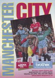 Manchester City v Leeds United 1991/92