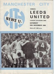 Manchester City v Leeds United 1969/70