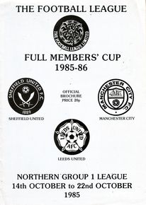 Manchester City v Leeds United Full Members Cup 1st Round 1985/86