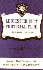 Leicester v Manchester City 1957/58