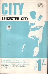 Manchester City v Leicester 1967/68