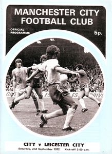 Manchester City v Leicester City 1972/73