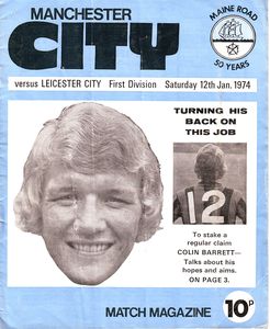 Manchester City v Leicester City 1973/74