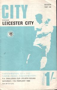 Manchester City v Leicester FA Cup 4th Round 1967/68