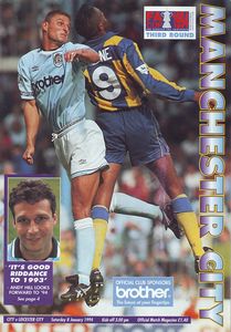 Manchester City v Leicester City FA Cup 3rd Round 1993/94