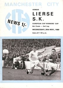 Manchester City v S K Lierse European Cup Winners Cup 2nd Round 2nd Leg 1969/70