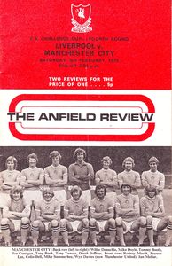 Liverpool v Manchester City F.A. Cup 4th Round 1972/73