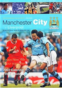 Manchester City v Liverpool FA Cup 3rd Round 2002/03