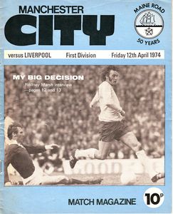 Manchester City v Liverpool 1973/74