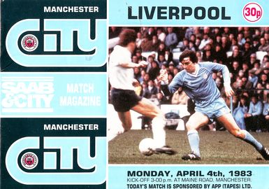 Manchester City v Liverpool 1982/83