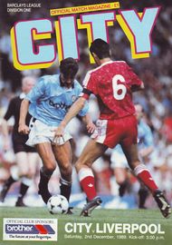 Manchester City v Liverpool 1989/90