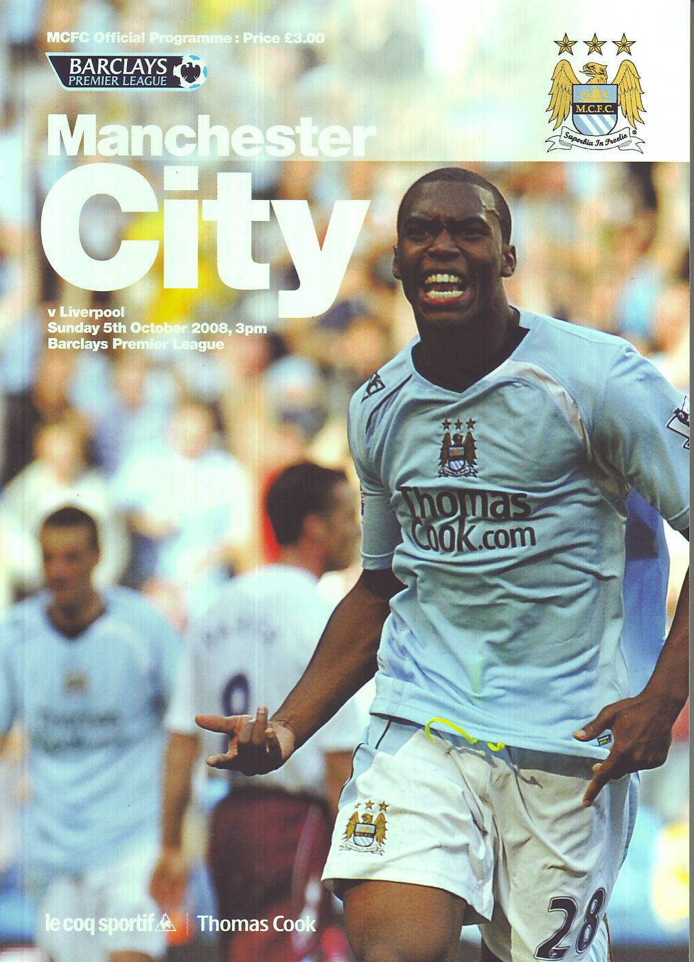 Manchester City v Liverpool 2008 to 09