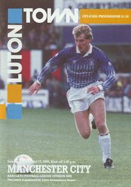Luton Town v Manchester City 1990/91