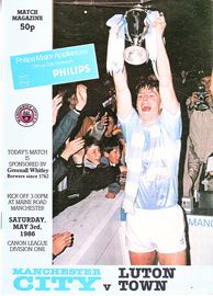 Manchester City v Luton Town 1985/86