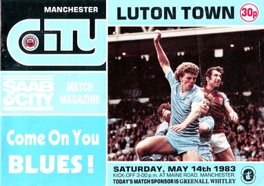 Manchester City v Luton Town 1982/83