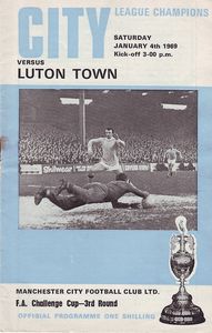 Manchester City v Luton FA Cup 3rd Round 1968/69