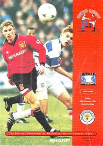Manchester United v Manchester City FA Cup 5th Round 1995/96
