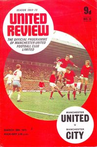 Manchester United v Manchester City 1969/70