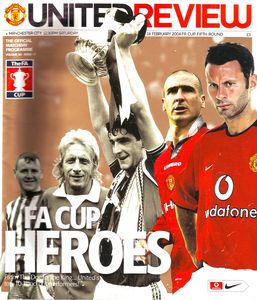 Manchester United v Manchester City FA Cup 5th Round 2003/04