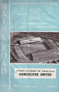 Manchester City v Manchester United 1966/67