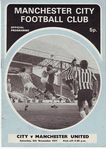 Manchester City v Manchester United 1971/72