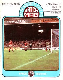 Manchester City v Manchester United 1976/77