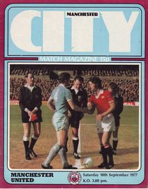 Manchester City v Manchester United 1977/78