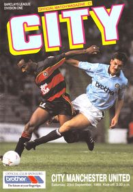 Manchester City v Manchester United 1989/90