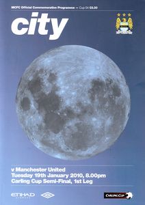 Manchester City v Manchester United Carling Cup Semi-Final 1st Leg 2009/10
