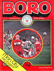 Middlesbrough v Manchester City 1977/78
