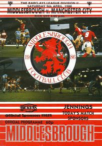 Middlesbrough v Manchester City 1987/88