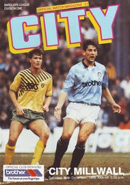 Manchester City v Millwall 1989/90