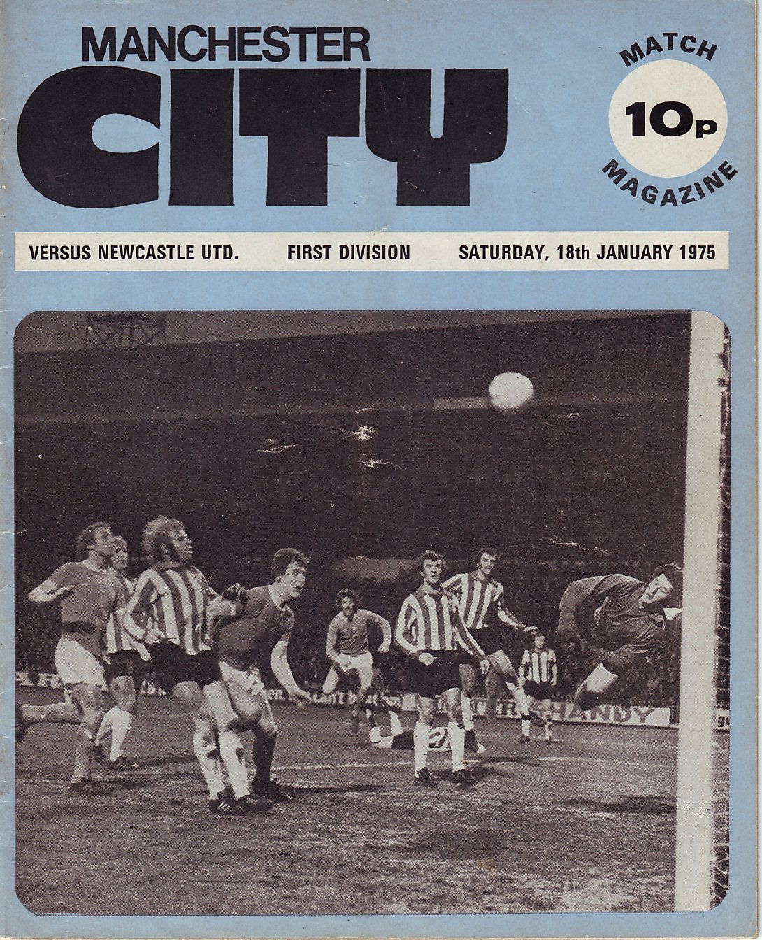Manchester City v Newcastle United 1974/75