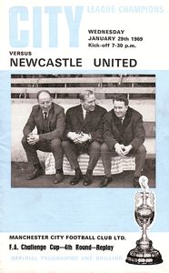 Manchester City v Newcastle United FA Cup 4th Round Replay 1968/69