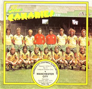 Norwich City v Manchester City 1976/77