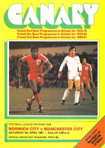 Norwich City v Manchester City 1980/81