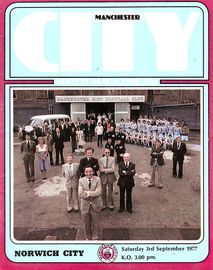 Manchester City v Norwich City 1977/78