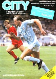 Manchester City v Norwich City 1986/87