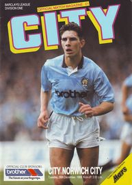Manchester City v Norwich City 1989/90