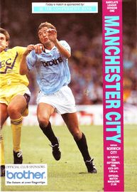 Manchester City v Norwich City 1990/91