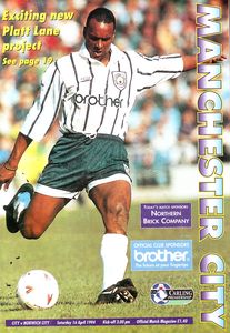 Manchester City v Norwich City 1993/94