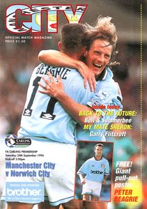 Manchester City v Norwich City 1994/95