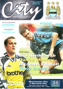 Manchester City v Norwich 1997/98