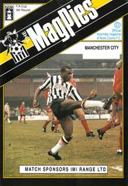 Notts County v Manchester City FA Cup 5th Round 1990/91