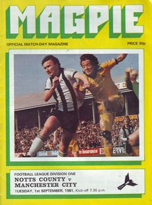 Notts County v Manchester City 1981/82