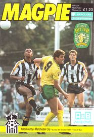 Notts County v Manchester City 1991/92