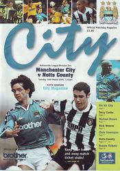 Manchester City v Notts County 1998/99